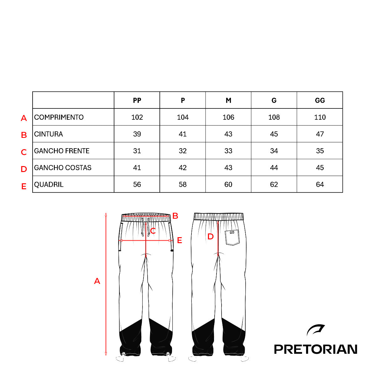 Calça Preto/Verde Militar Pretorian