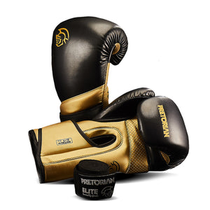 Kit Luva de Boxe e Muay Thai Elite Pretorian