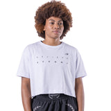 Camiseta Manga curta Cropped  Branco Pretorian