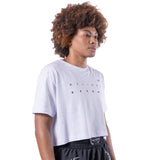 Camiseta Manga curta Cropped  Branco Pretorian