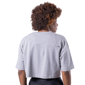 Camiseta Manga curta Cropped Cinza Pretorian