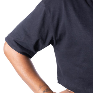 Camiseta Manga curta Cropped Preto Pretorian