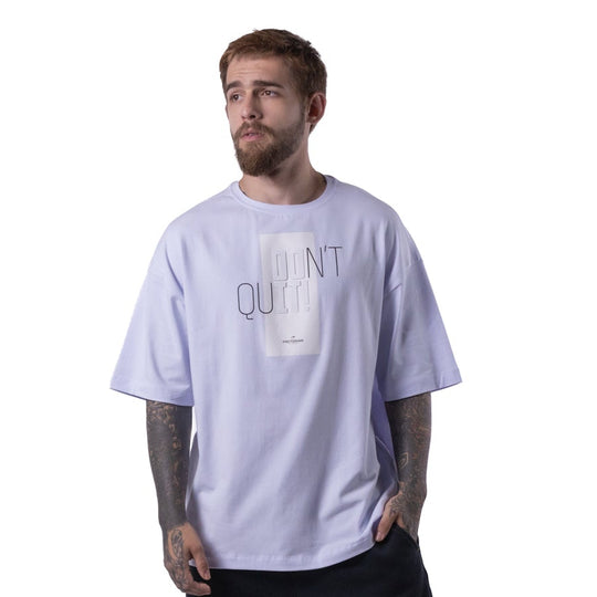 Camiseta Oversized Do It Branca Manga curta Pretorian