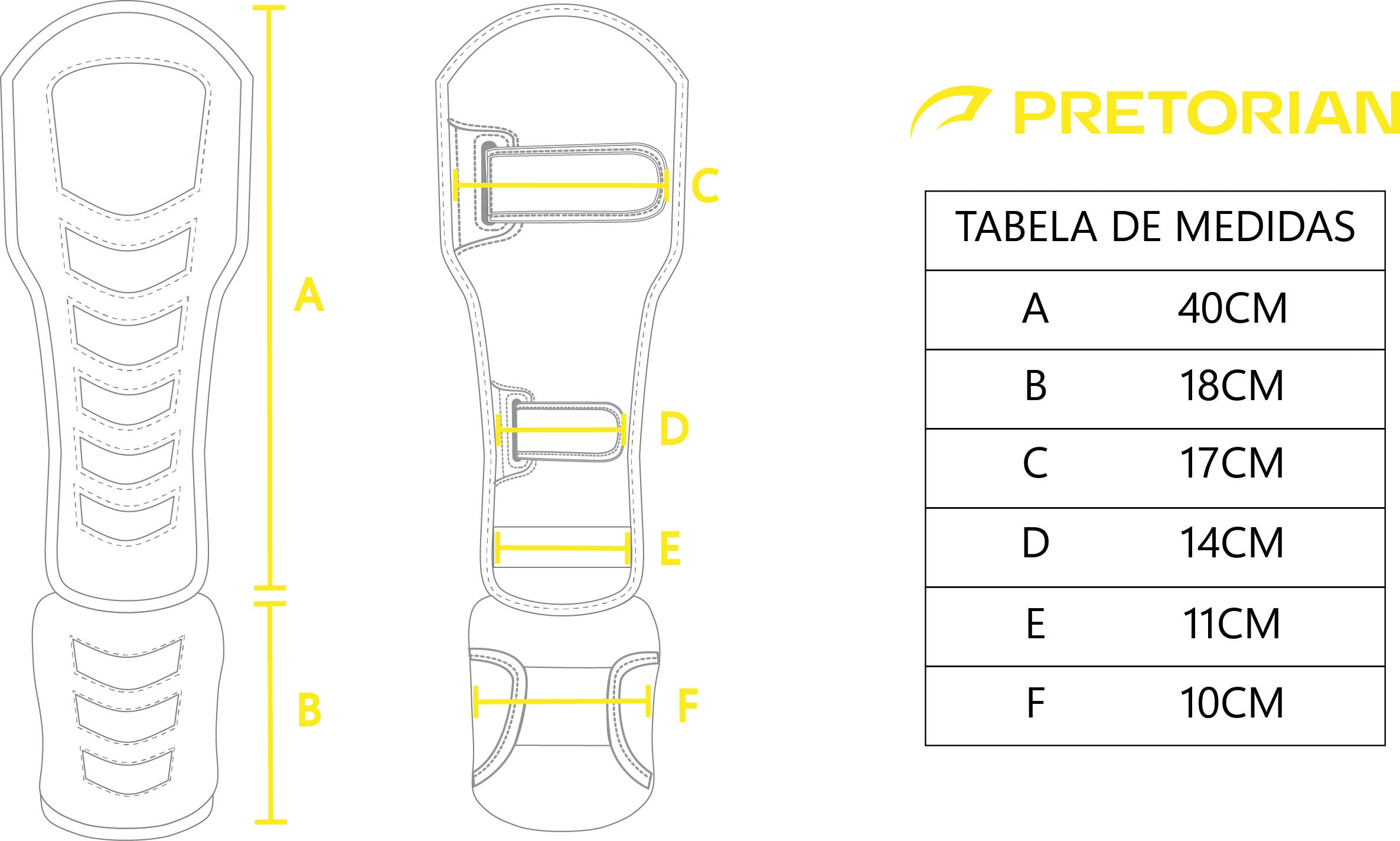 Caneleira G-Force Pretorian