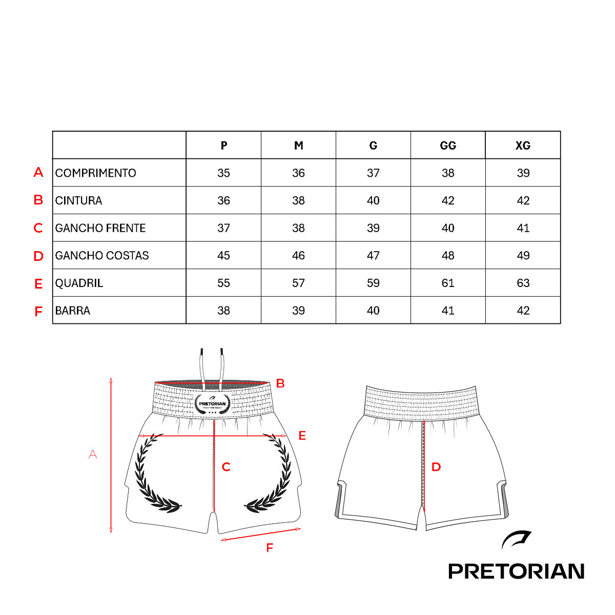 Shorts Muay Thai Unissex