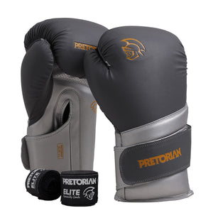 Kit Luva de Boxe e Muay Thai Elite Pretorian