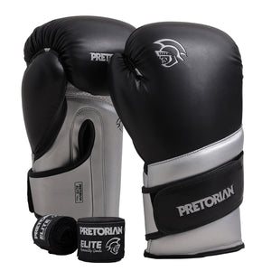 Kit Luva de Boxe e Muay Thai Elite Pretorian